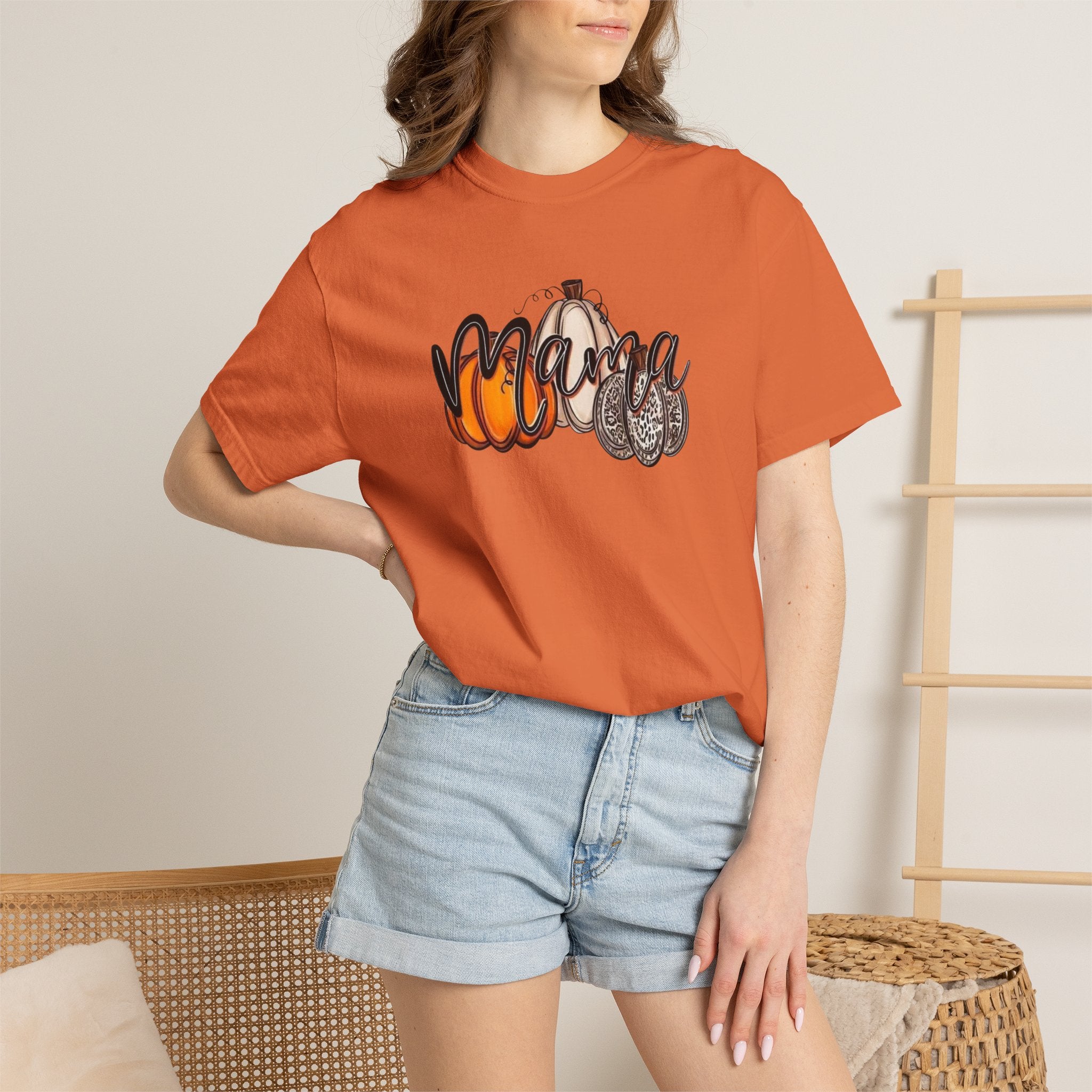 Mama Pumpkin Graphic T-Shirt — Fall Pumpkin Patch Tee