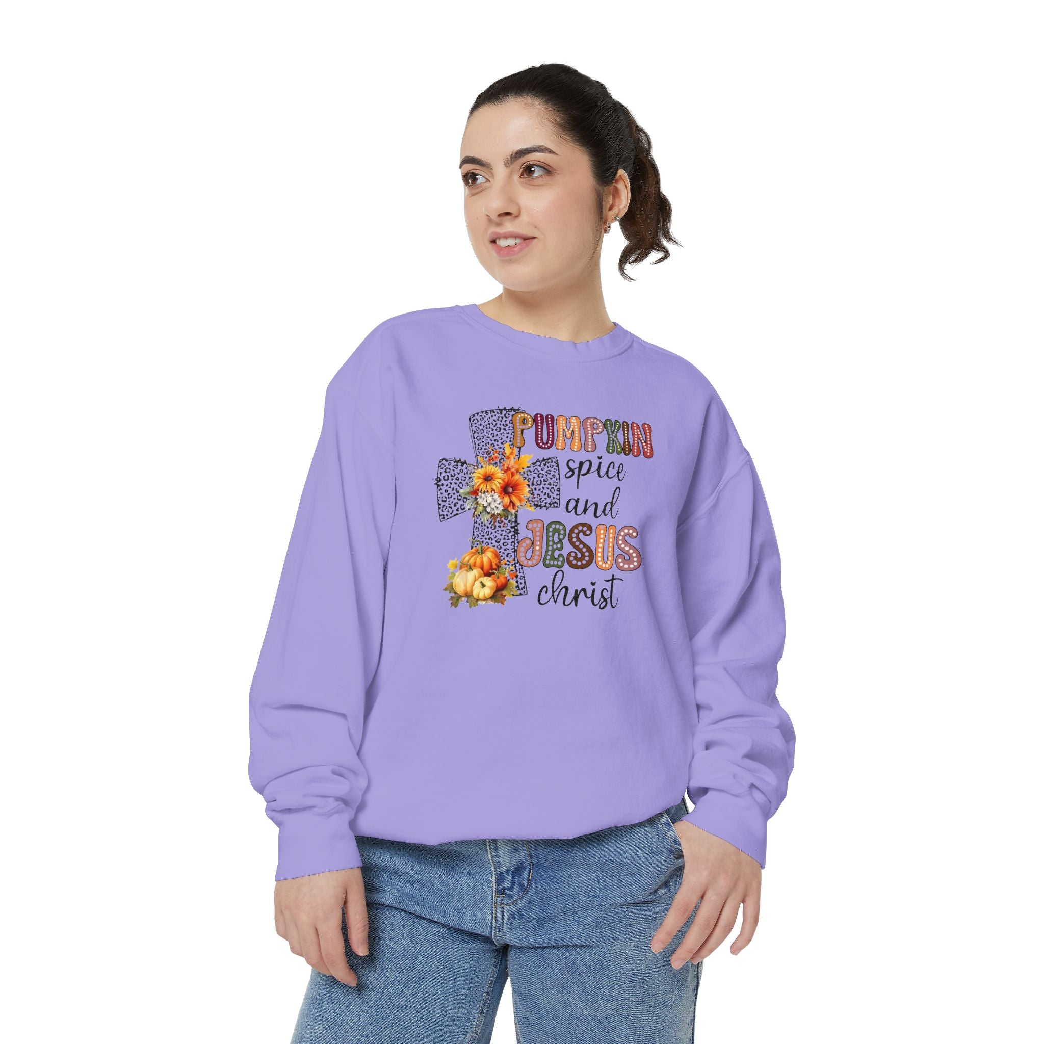 Fall Pumpkin Spice and Jesus Sweatshirt
