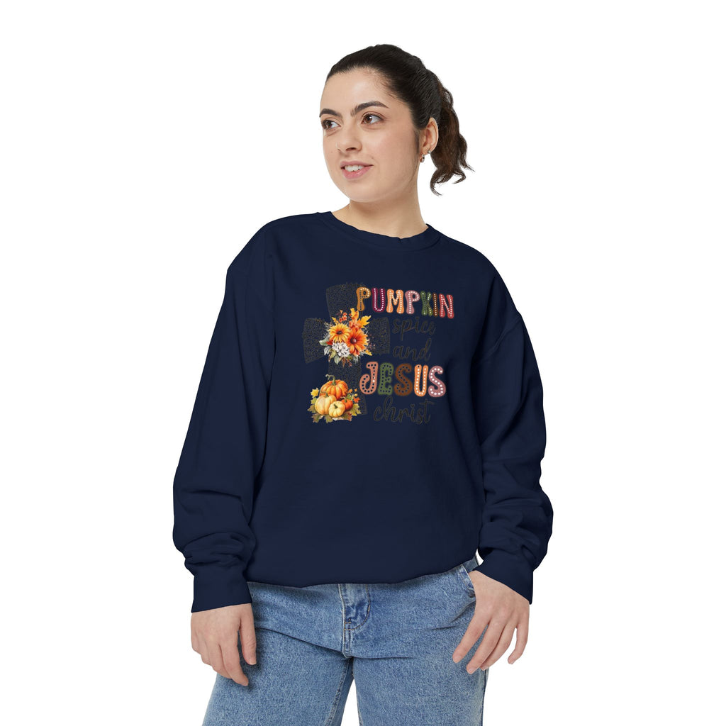 Fall Pumpkin Spice and Jesus Sweatshirt