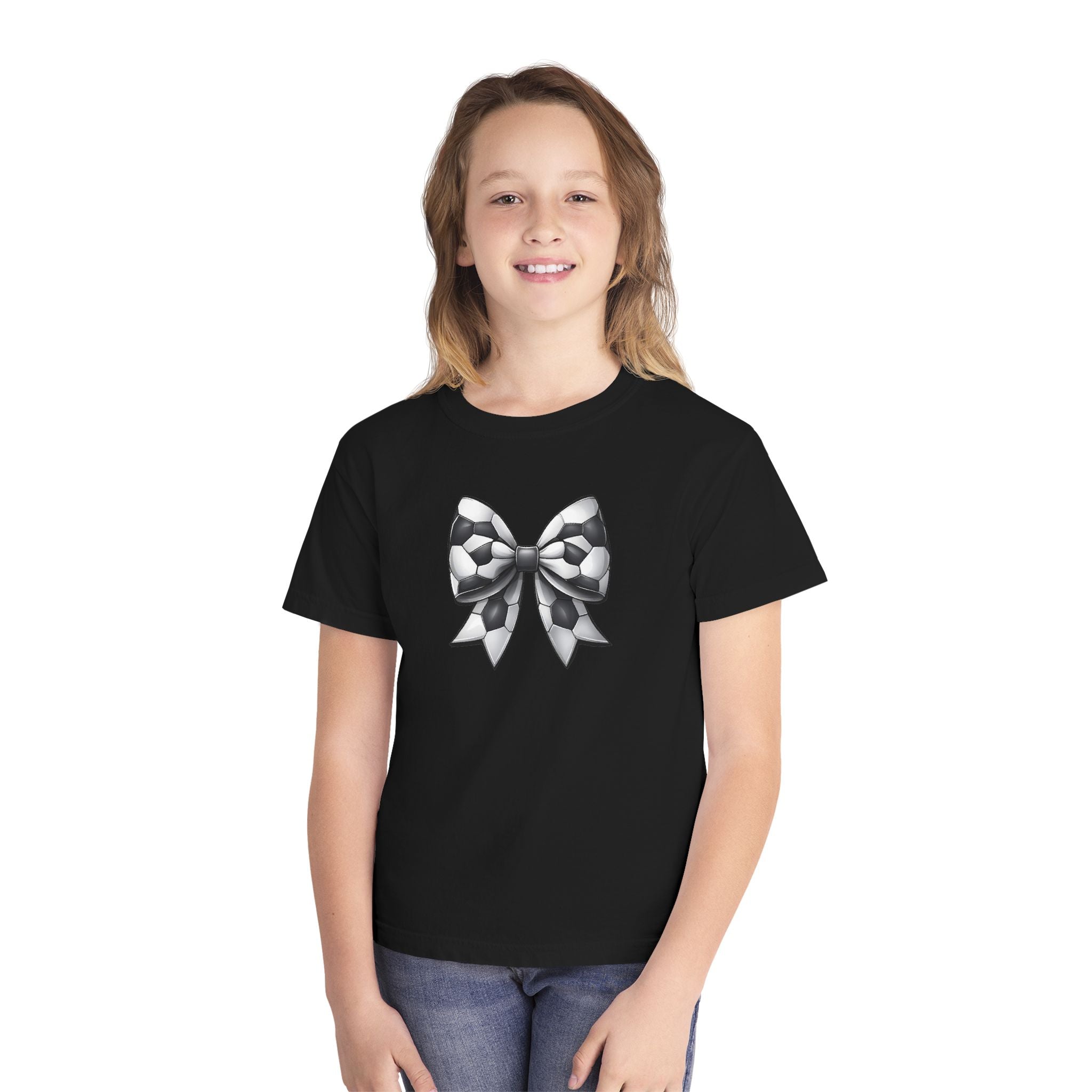 Checkerboard Bow Graphic Shirt for Kids