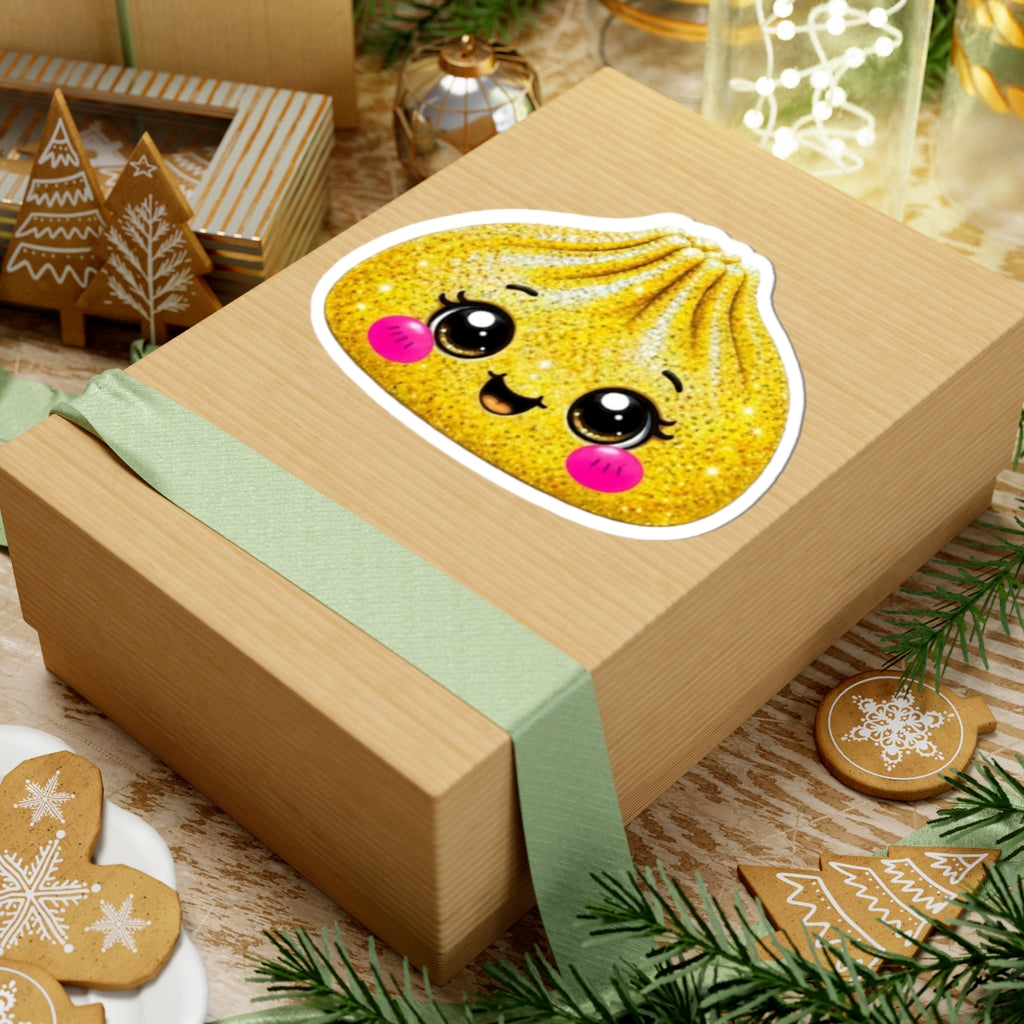 Kawaii Dumpling Glitter Sticker
