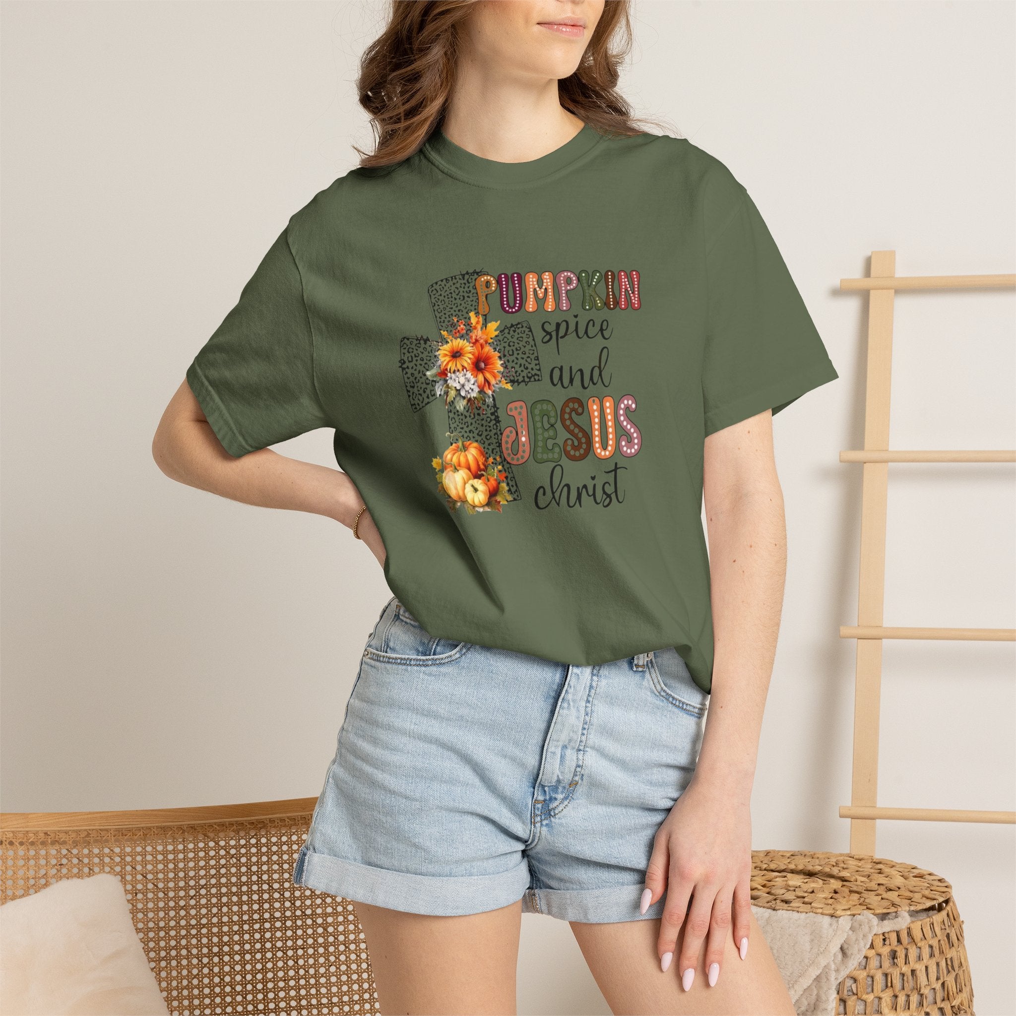 Pumpkin Spice and Jesus Tee