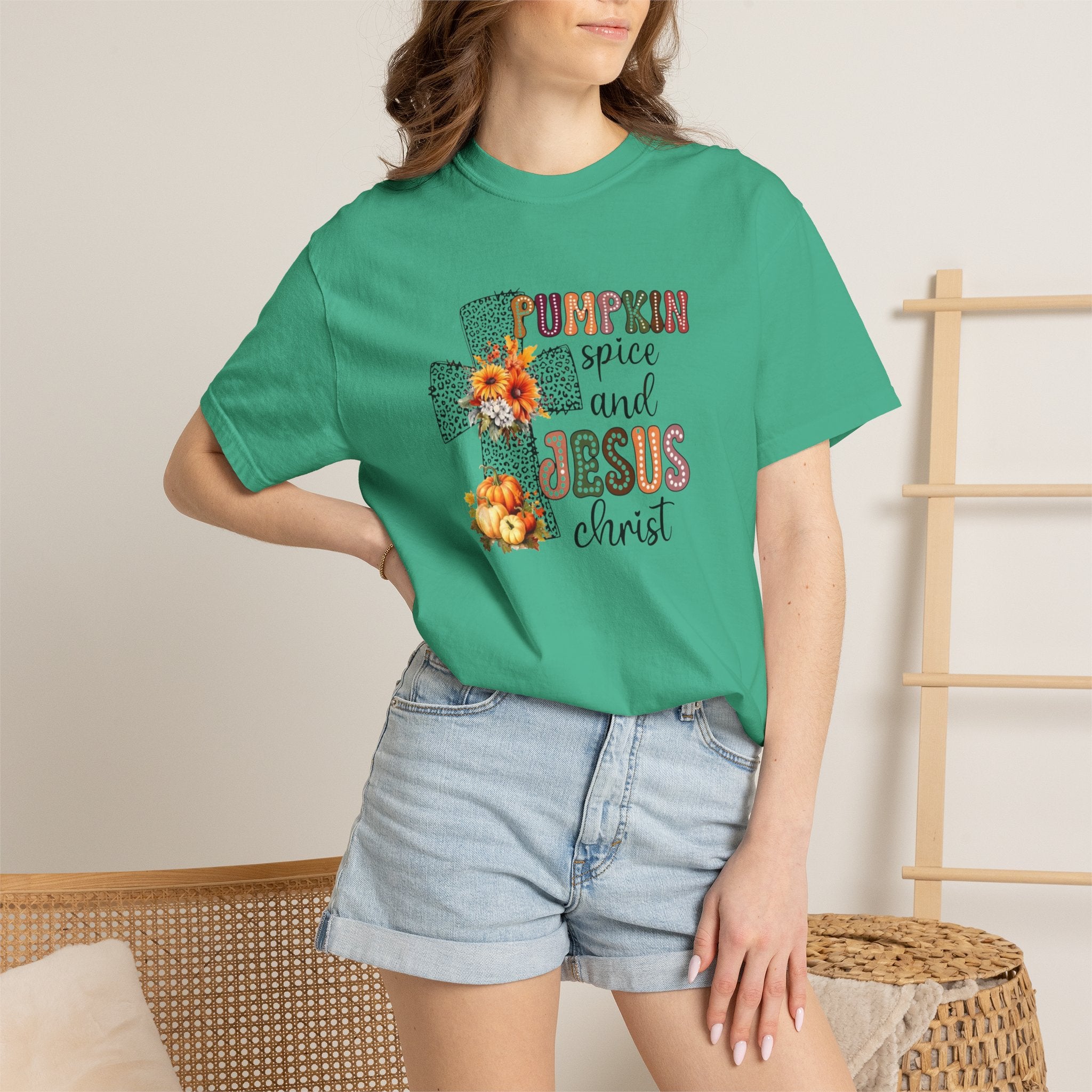 Pumpkin Spice and Jesus Tee