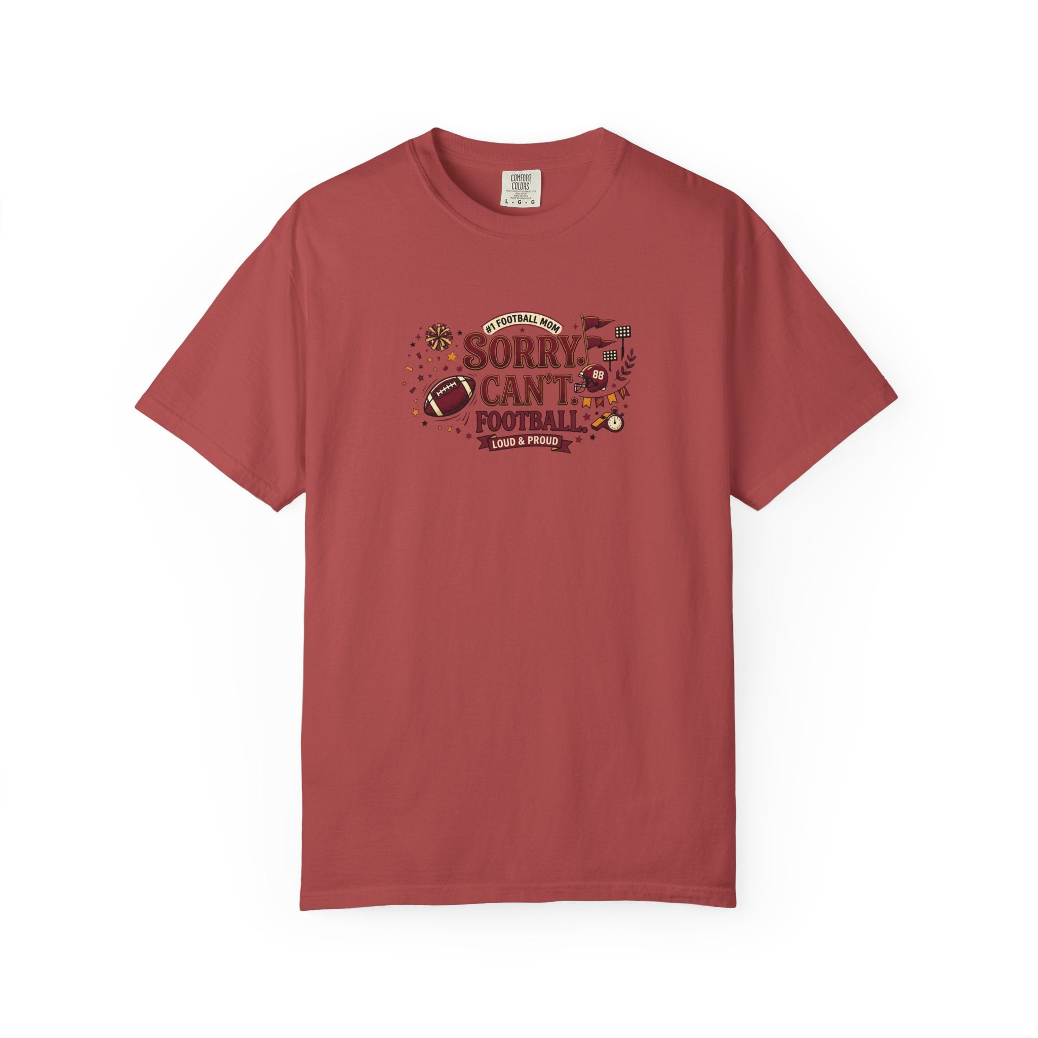 Sorry I Can't, Football T-Shirt