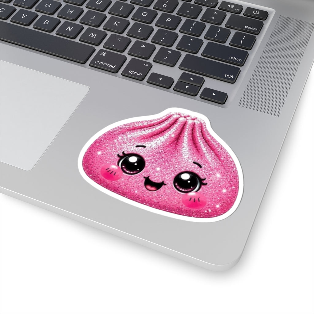 Kawaii Pink Glitter Dumpling Sticker