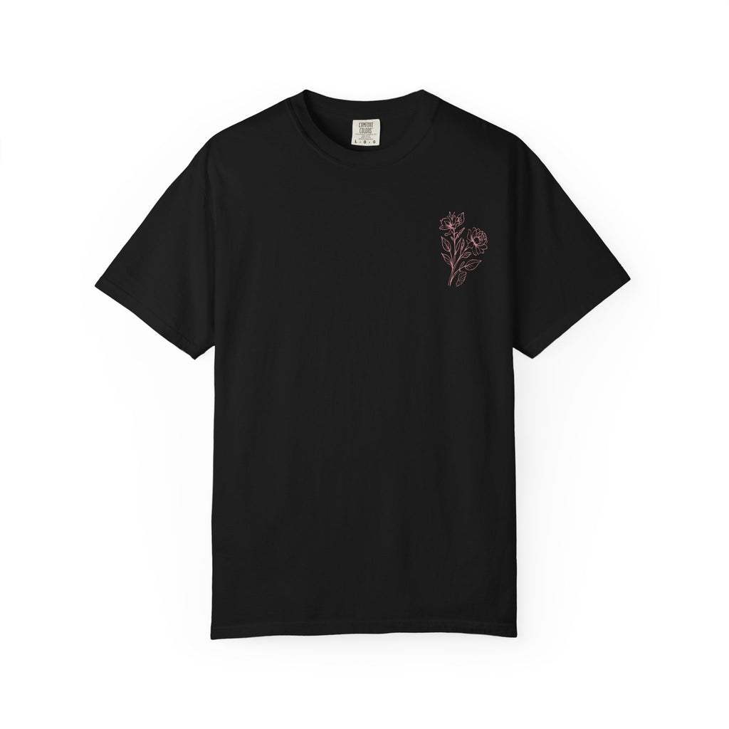 Unisex Garment-Dyed T-shirt ‘Double Bloom Collective’