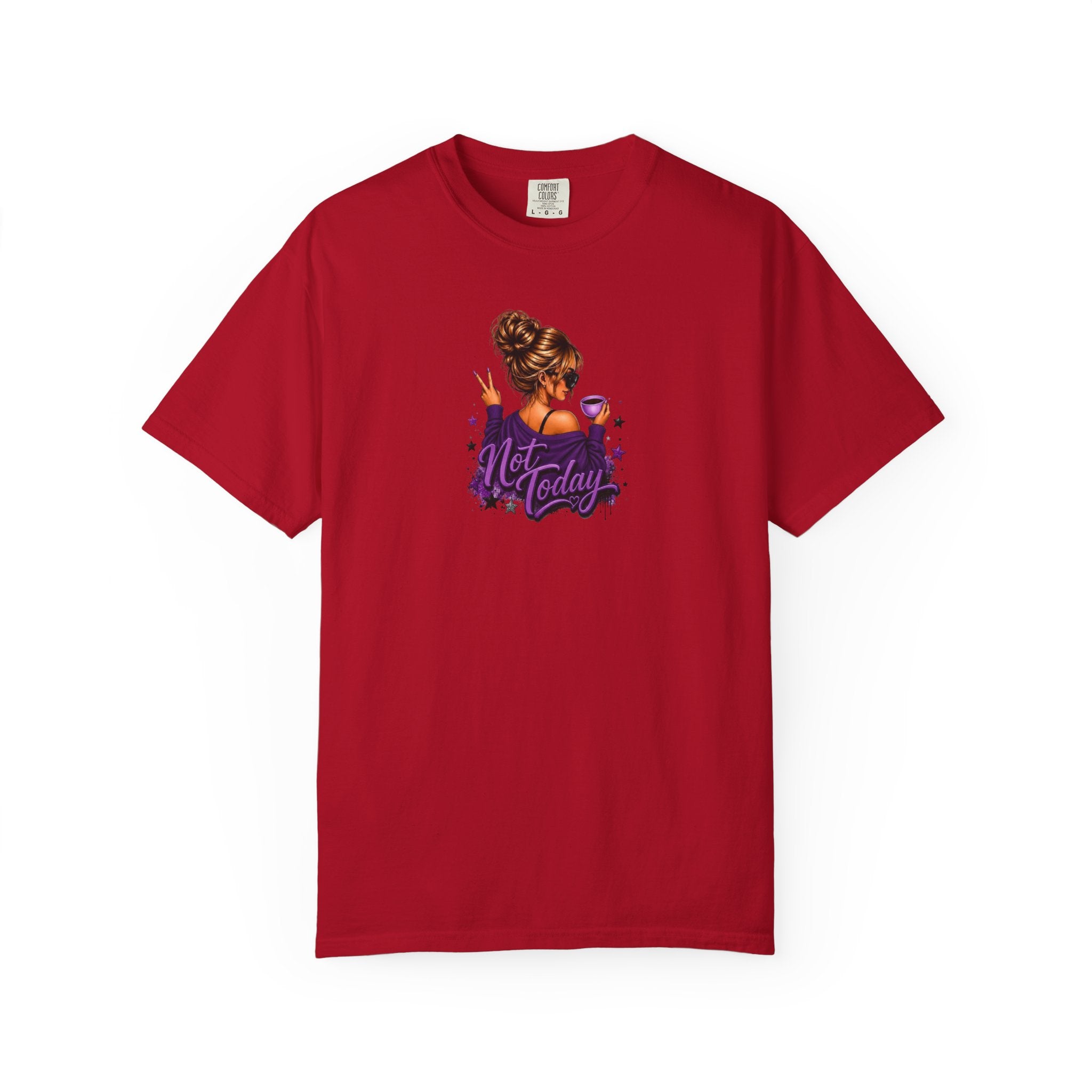 'Not Today' Purple Illustration T-Shirt