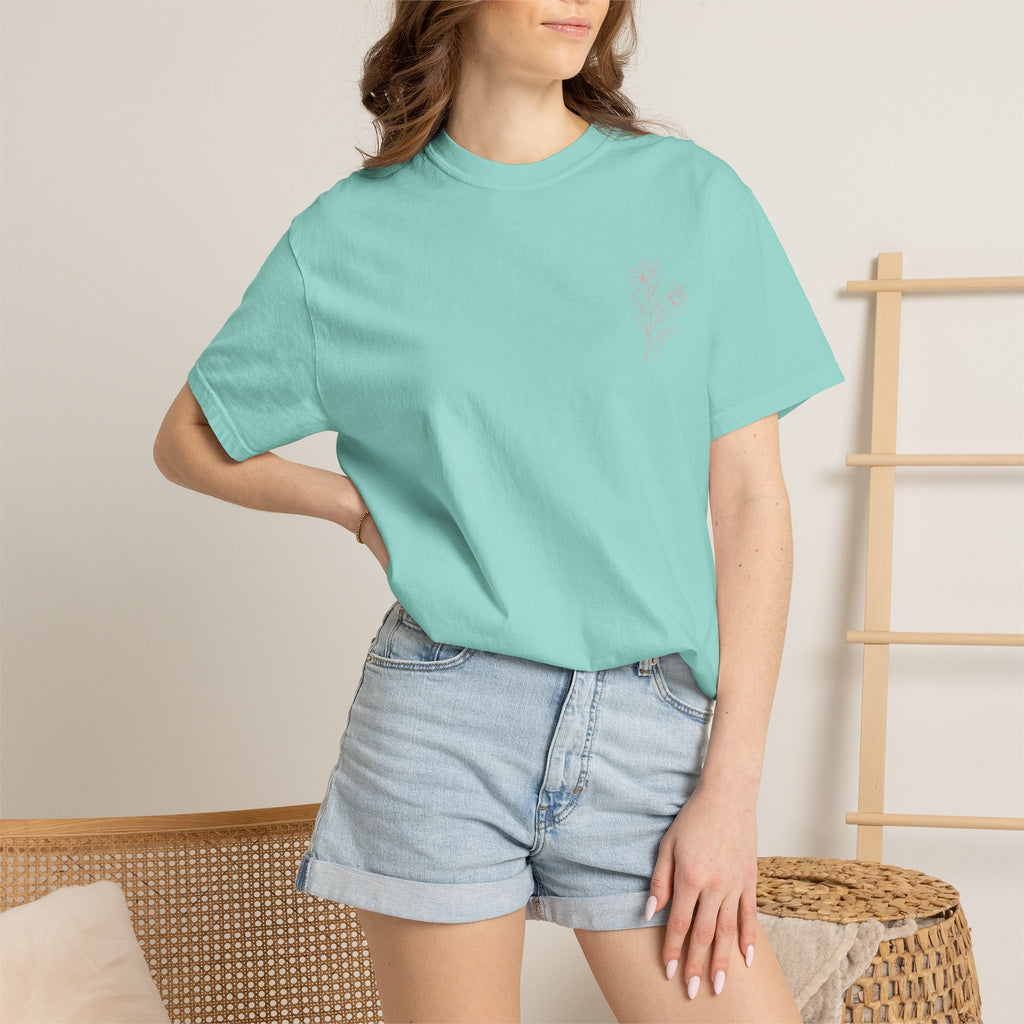 Unisex Garment-Dyed T-shirt ‘Double Bloom Collective’