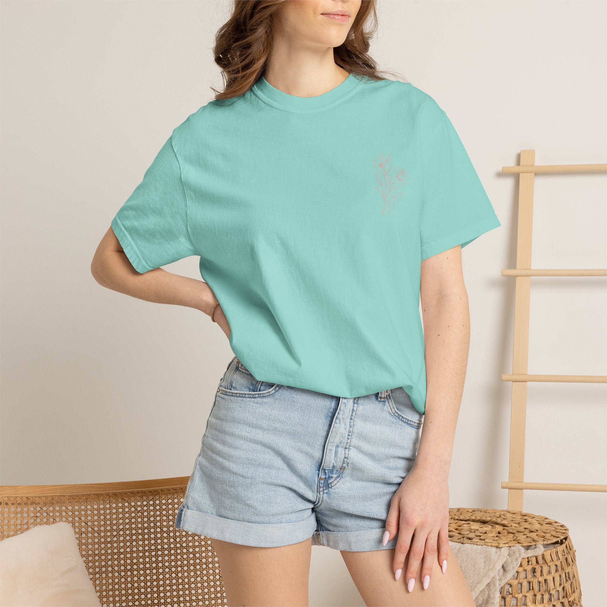 Unisex Garment-Dyed T-shirt ‘Double Bloom Collective’