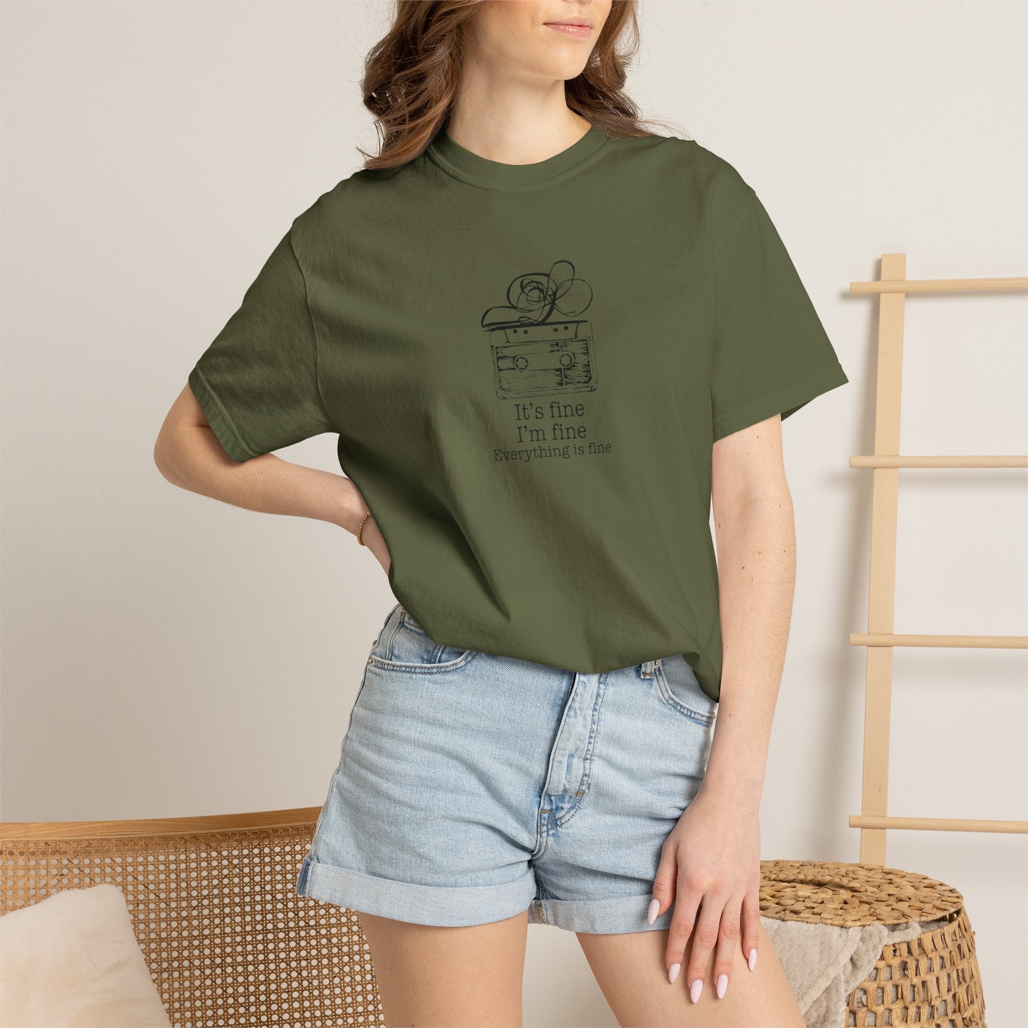 I’m Fine Cassette Tape T-Shirt