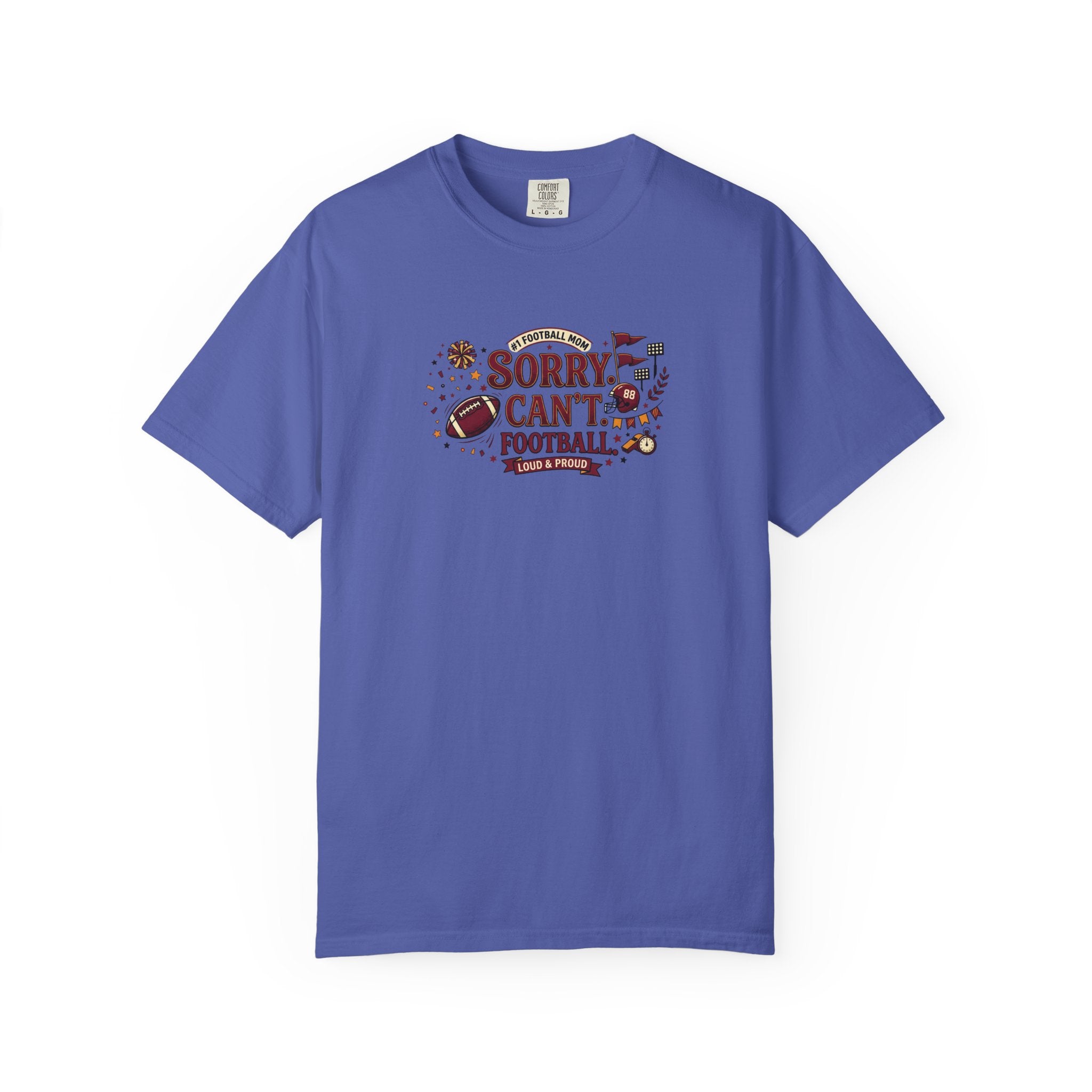Sorry I Can't, Football T-Shirt