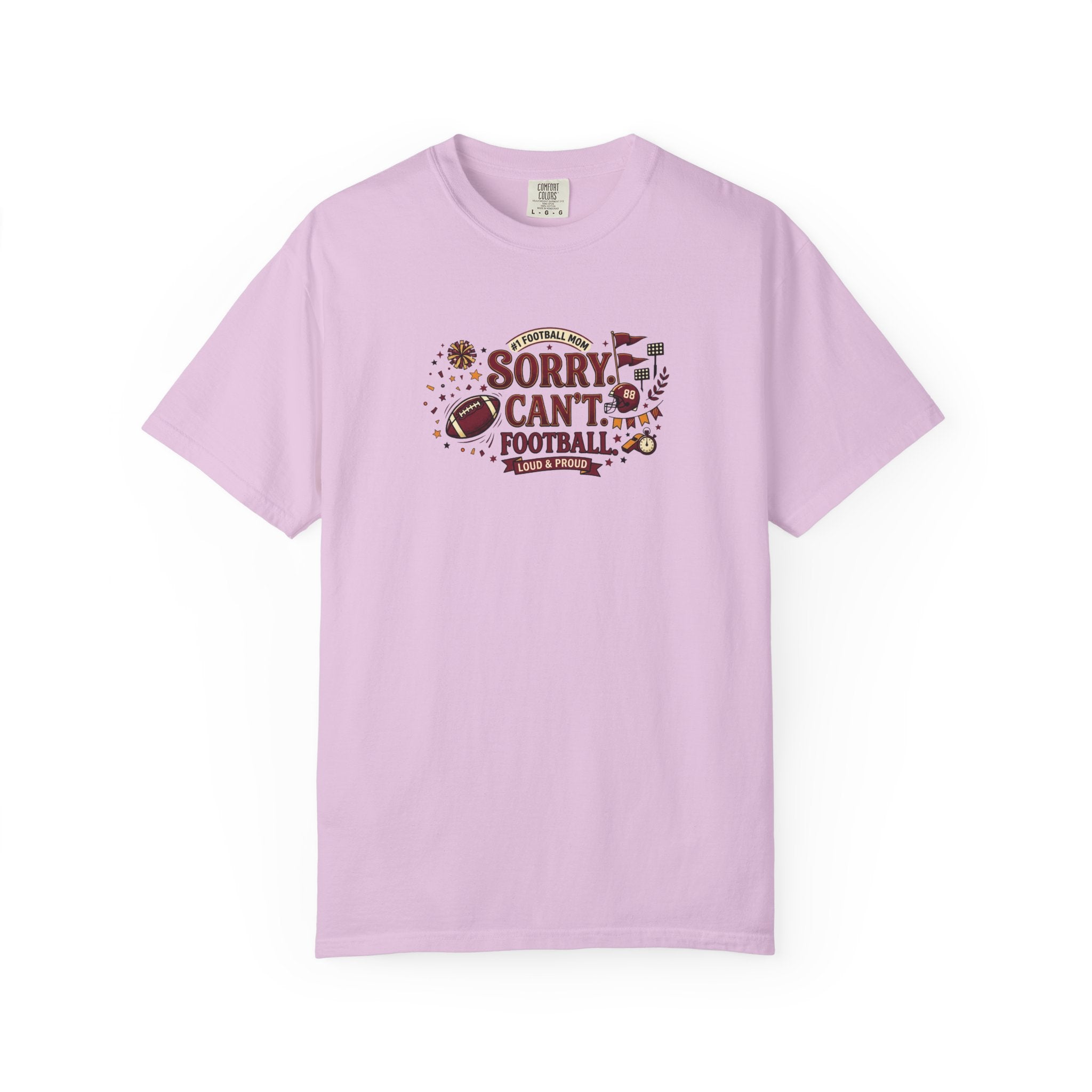 Sorry I Can't, Football T-Shirt