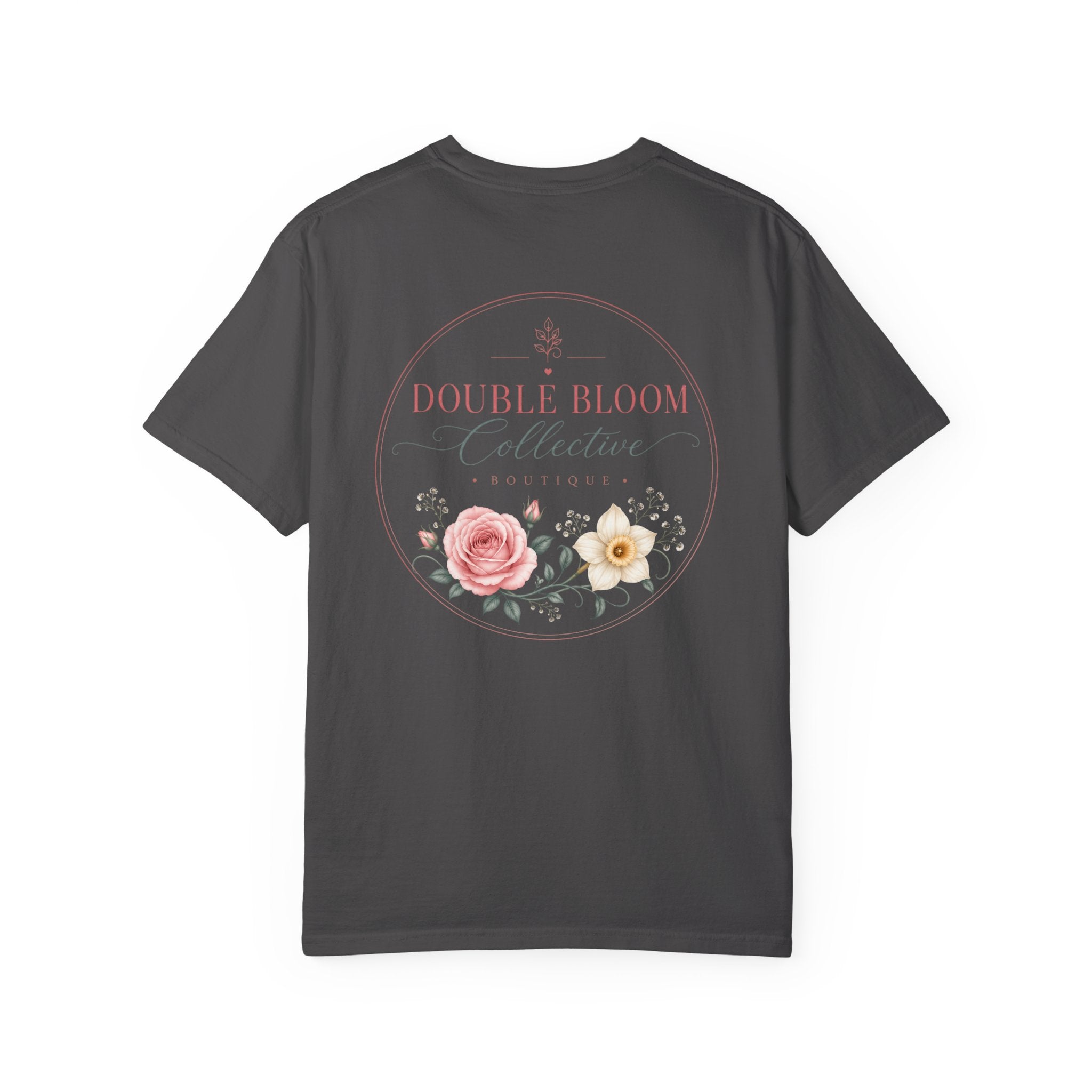 Unisex Garment-Dyed T-shirt ‘Double Bloom Collective’