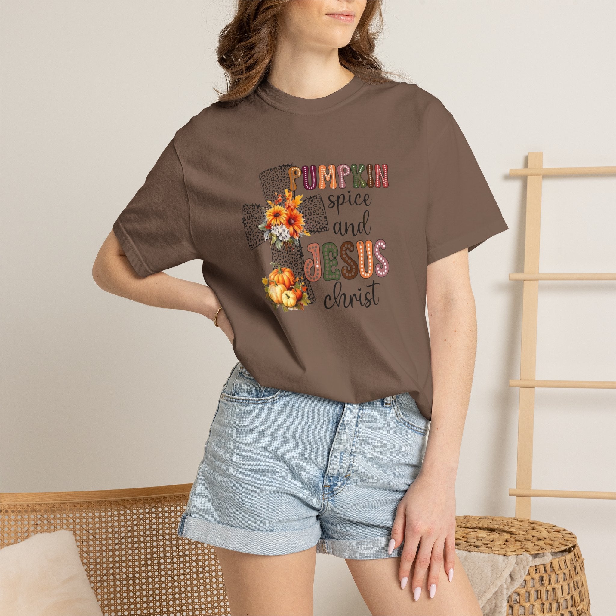 Pumpkin Spice and Jesus Tee